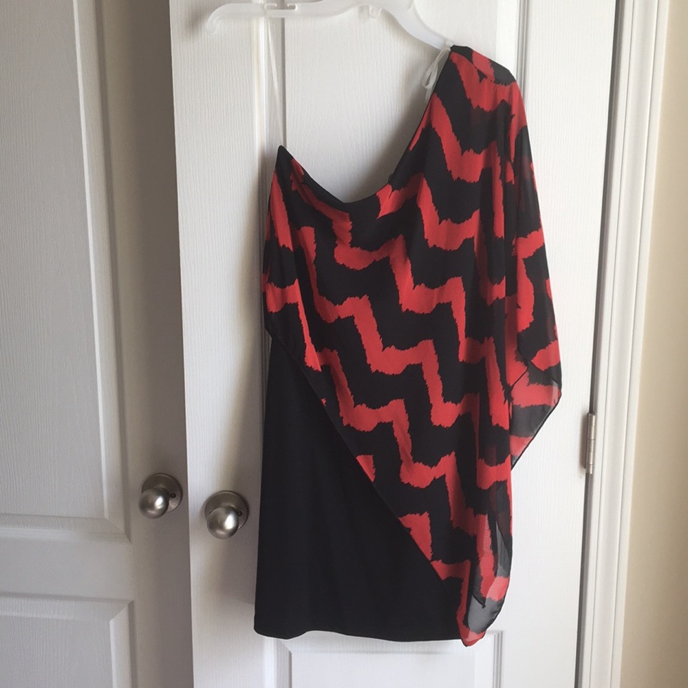 One shoulder mini dress